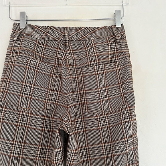 No. 6 tuesday pants brown plaid pant trouser store la garconne 0 2 25 26 XS S - Picture 5 of 7